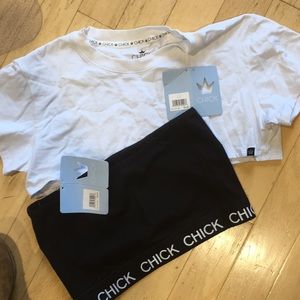 Cropped and tube top